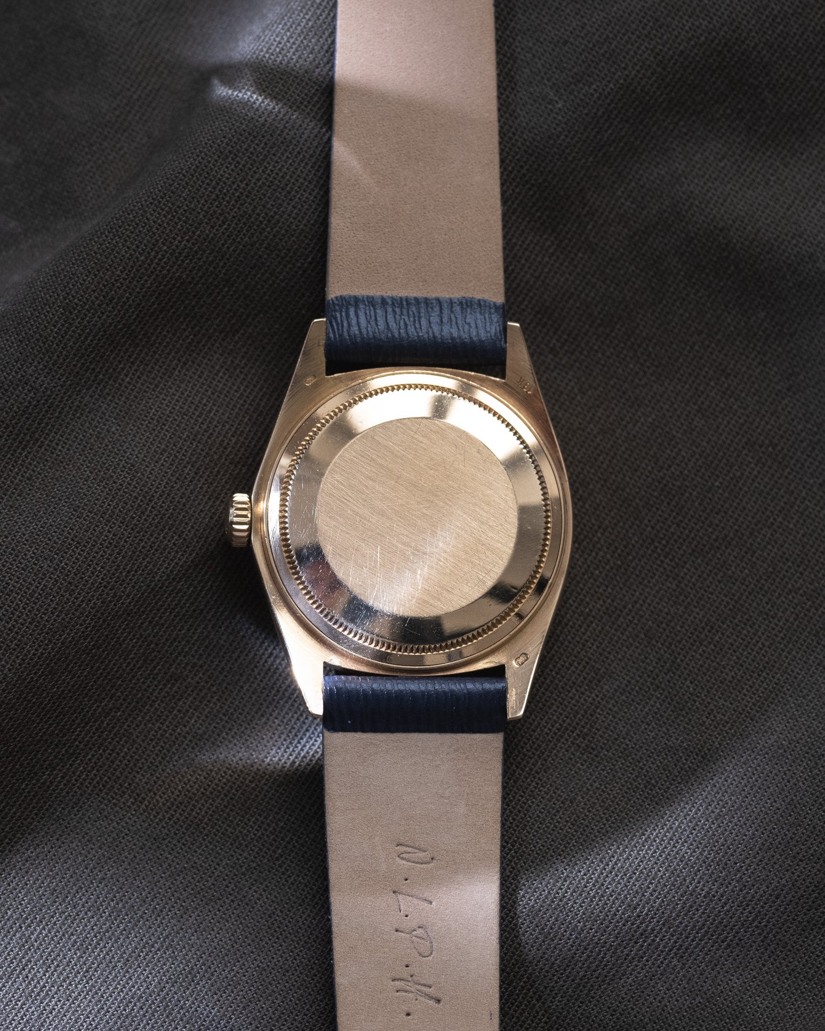 Rolex Datejust Reference 16018 from 1982 Blue Vignette Dial with Diamonds