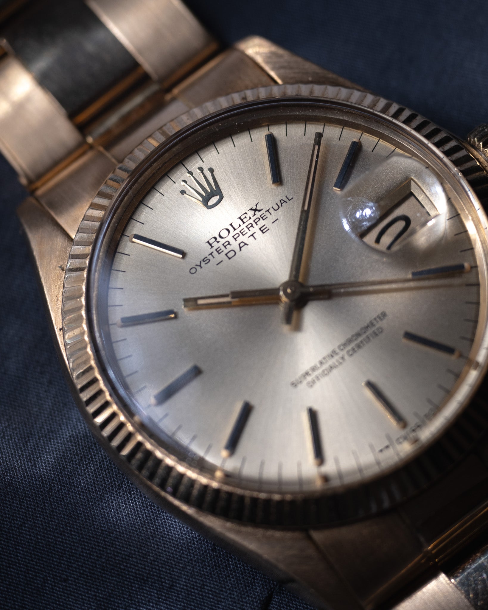 Rolex Date Ref. 1503 champagne sigma dial lugs