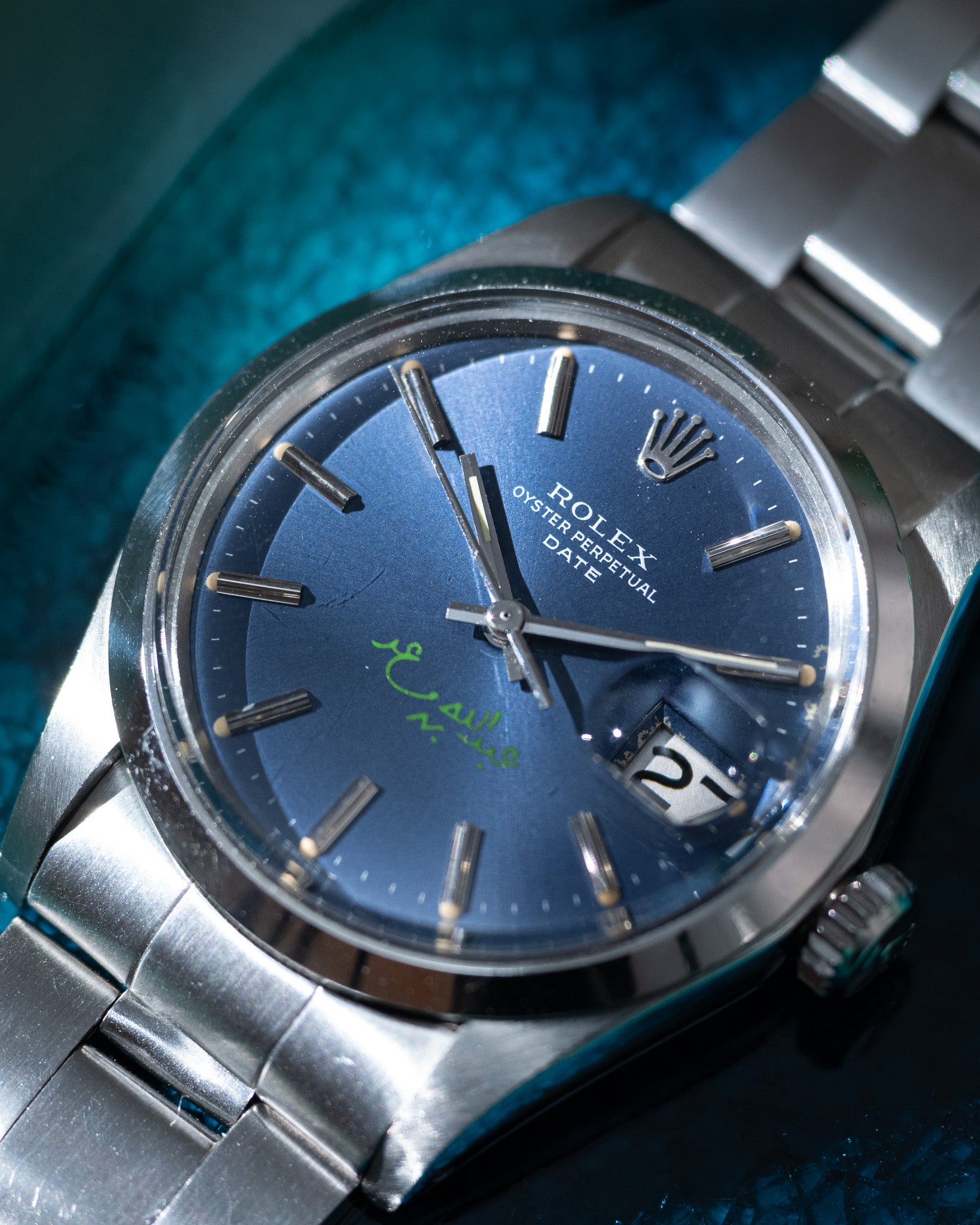 Rolex Date Ref. 1500 Double Signed