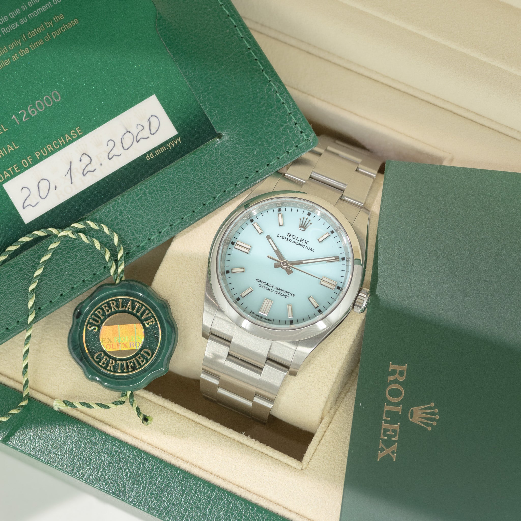 Rolex Oyster Perpetual “Tiffany” Ref. 126000