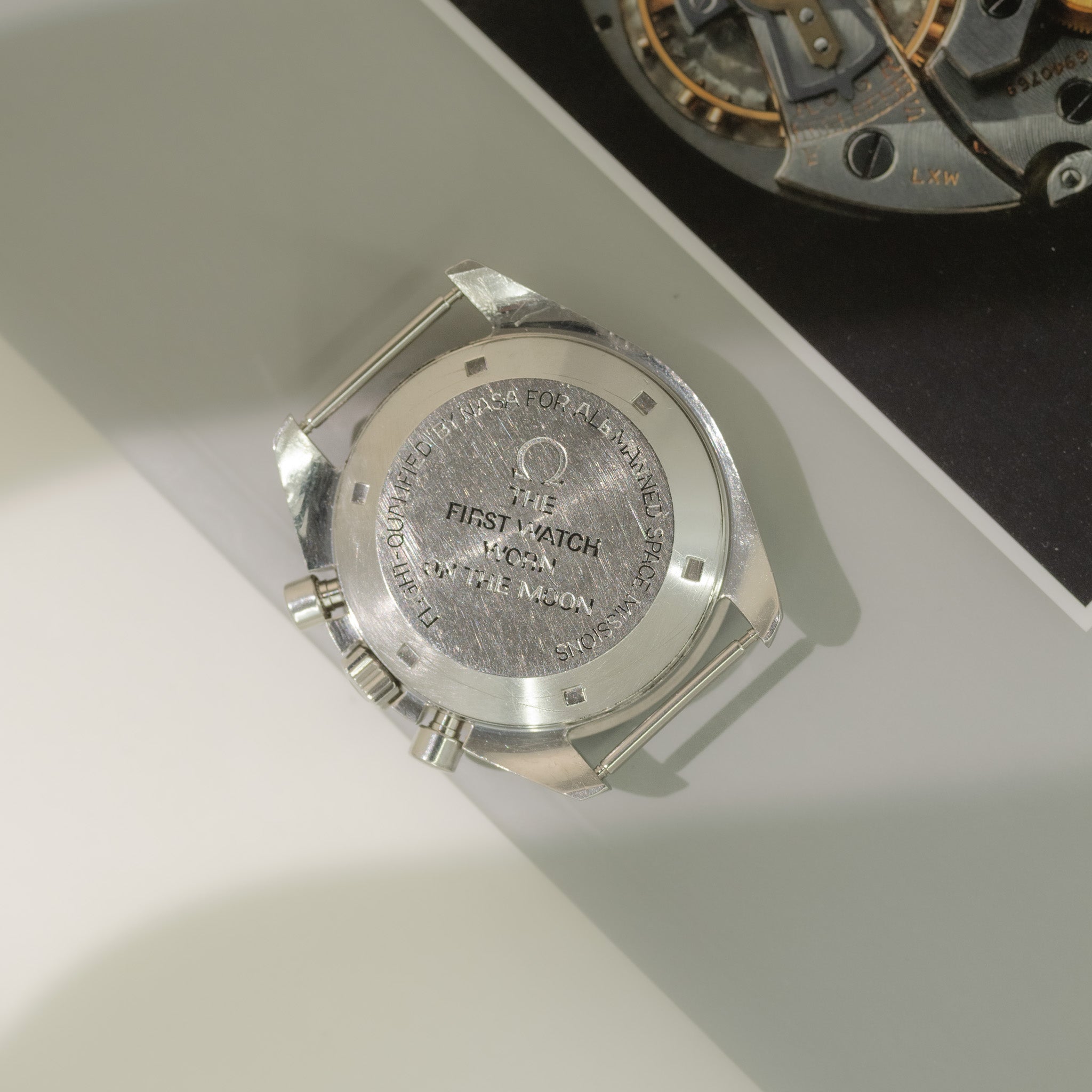 Omega Speedmaster Moonwatch Straight Writing