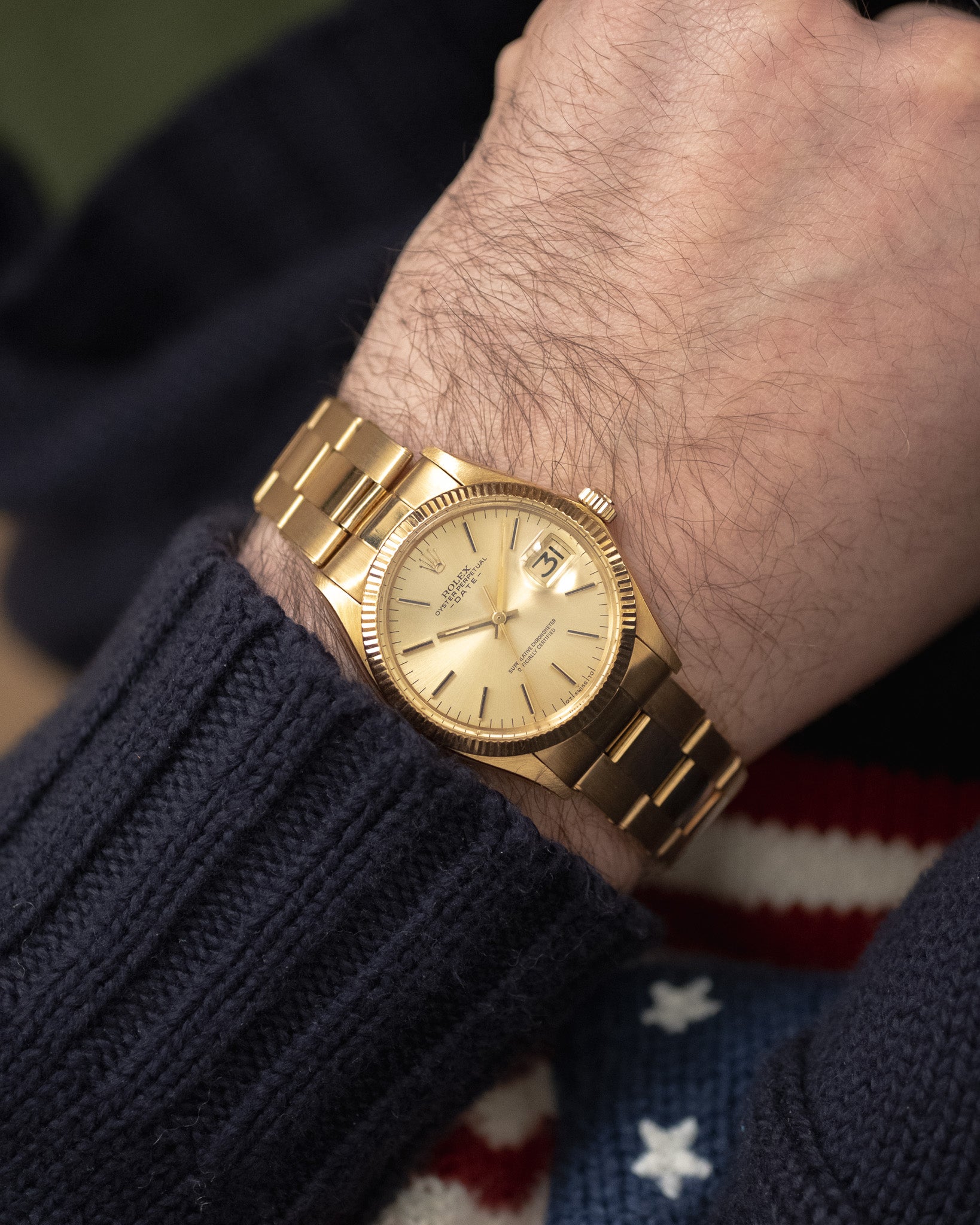 Rolex Date Ref. 1503 champagne sigma dial