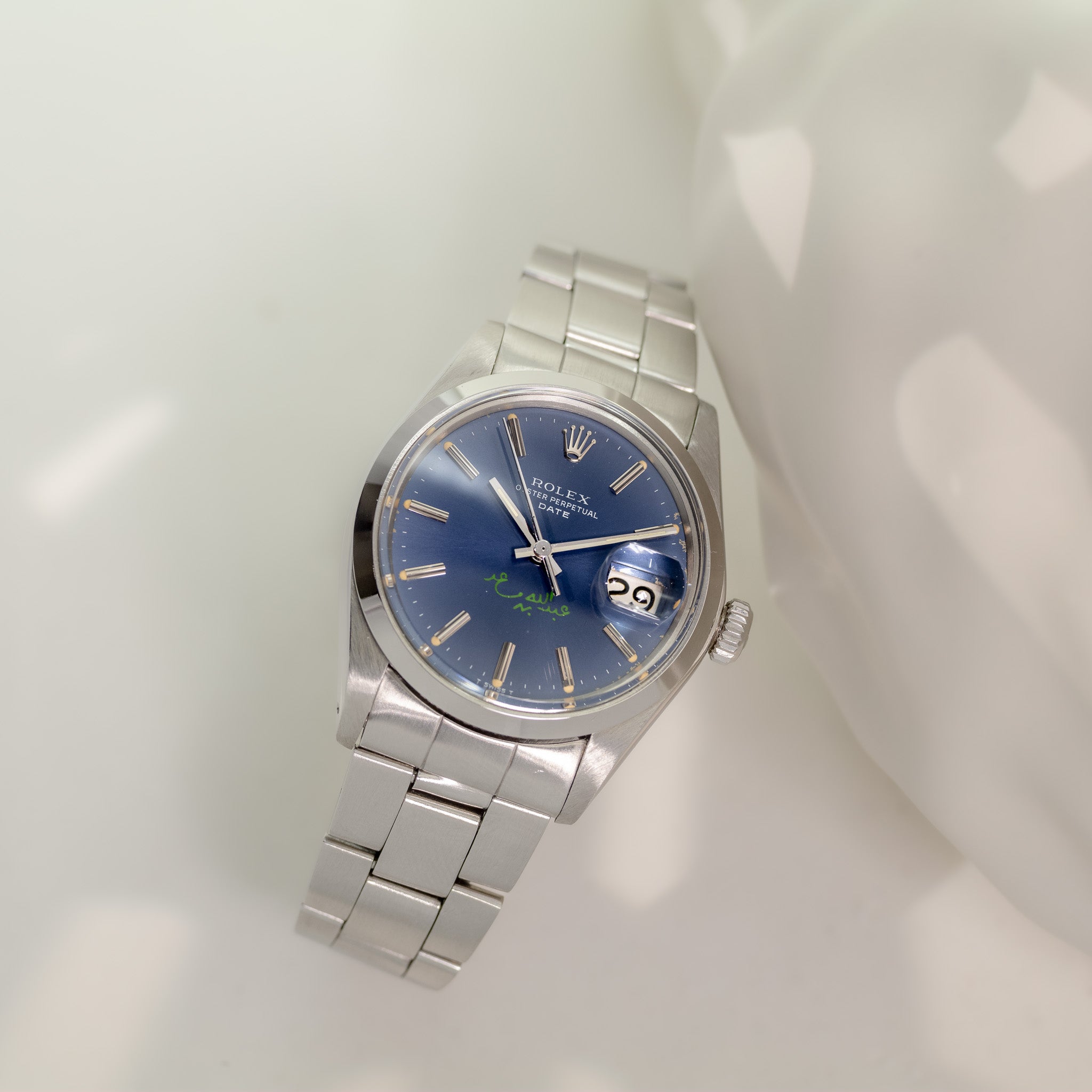 Rolex Date Ref. 1500 Double Signed