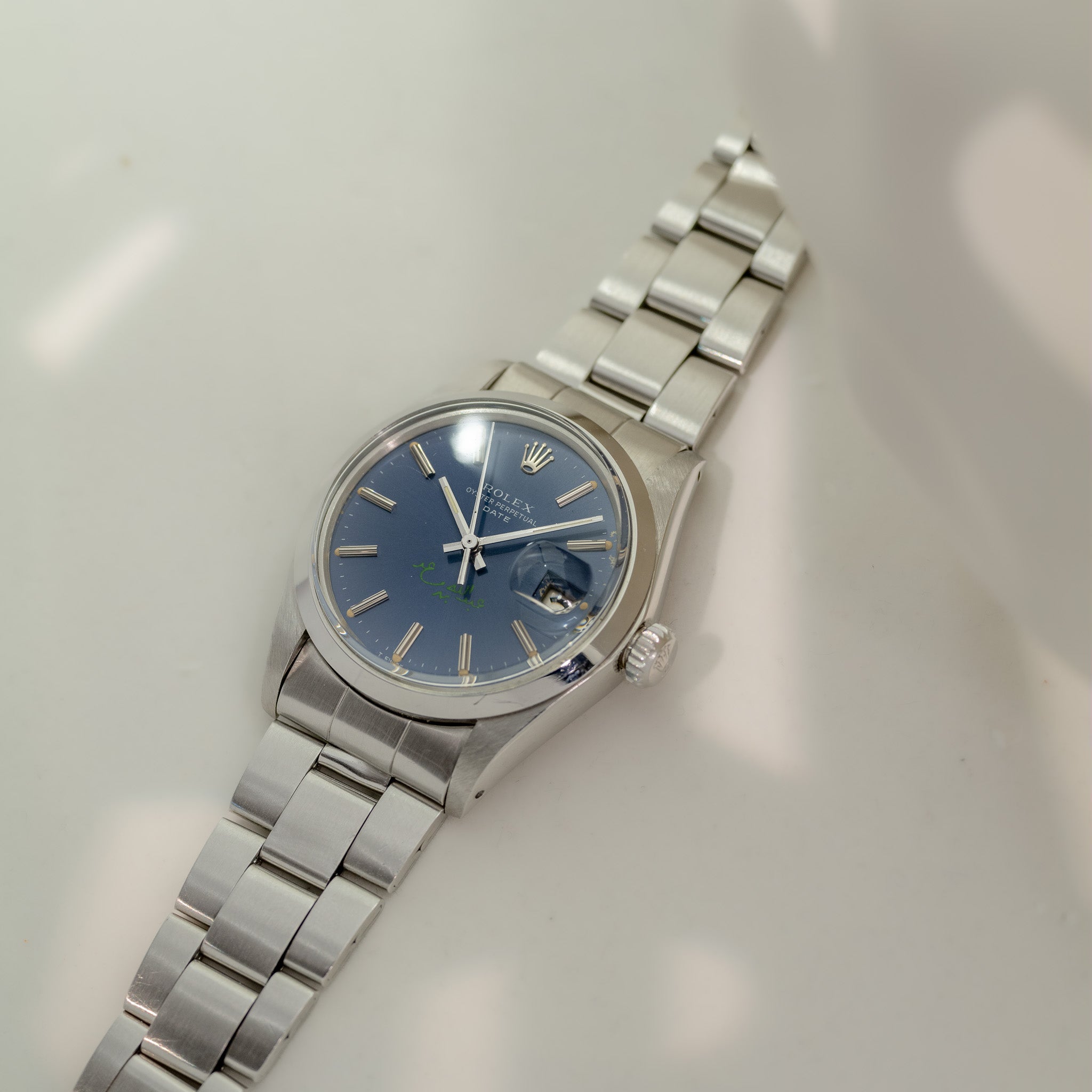 Rolex Date Ref. 1500 Double Signed