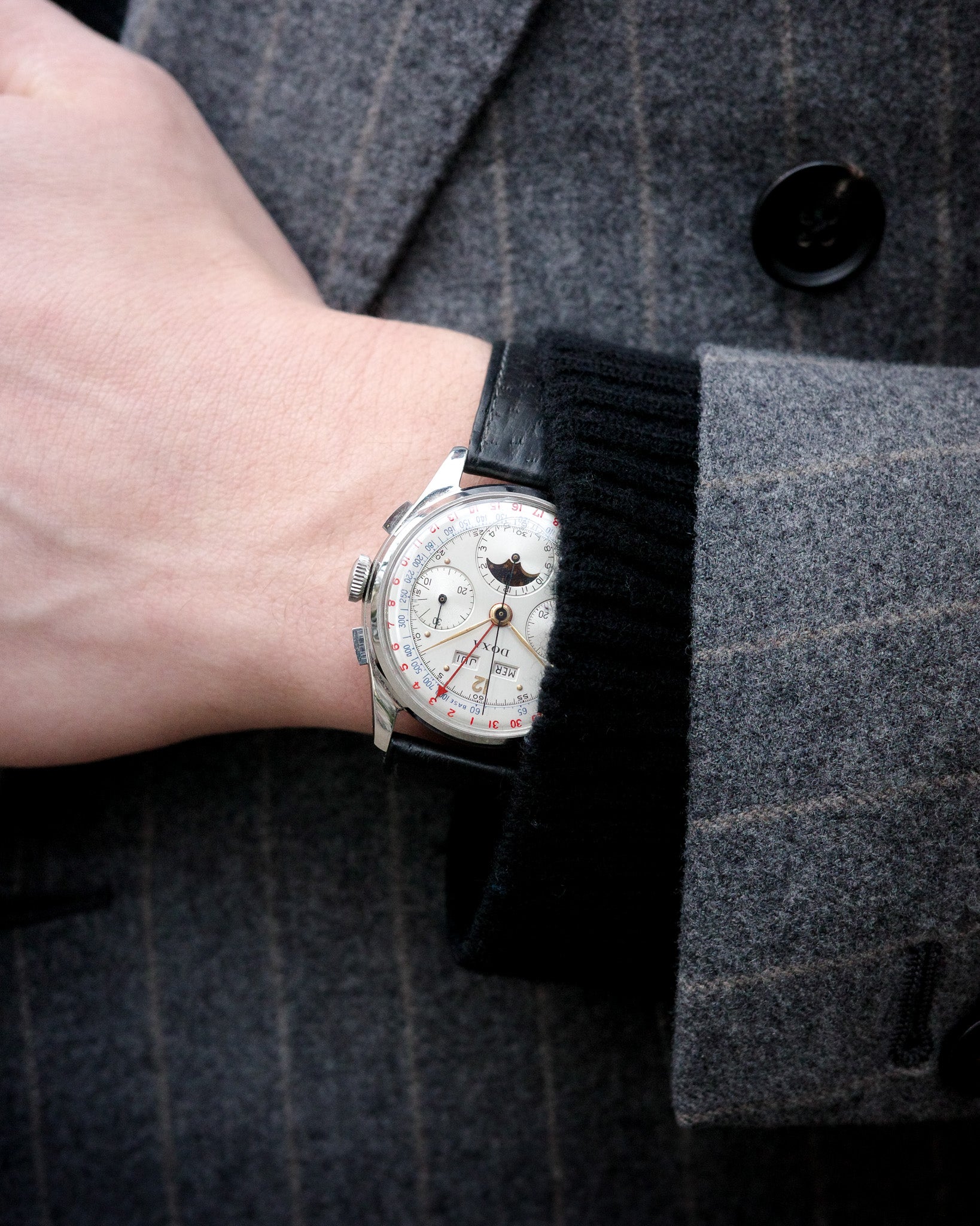 Doxa Complete Calendar Chronograph with Moon Phase